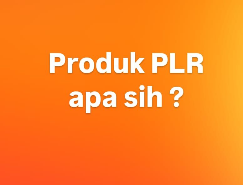 Apasih Produk PLR